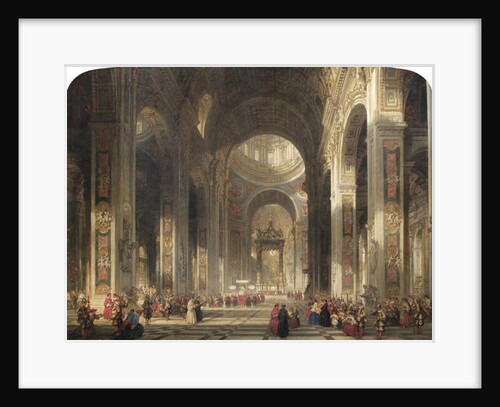 Interior of St Peter's, Rome, 1862 by David Roberts