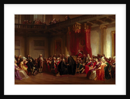 Benjamin Franklin Appearing before the Privy Council by Christian Schussele