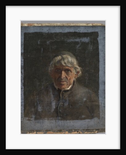 Portrait of an elderly priest, c.1884 by Christian Jorgensen