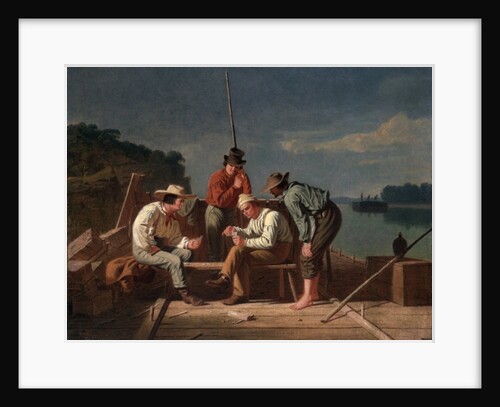 In a Quandary, or Mississippi Raftsmen at Cards, 1851 by George Caleb Bingham