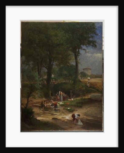 Washing Day near Perugia, 1873 by George Snr. Inness