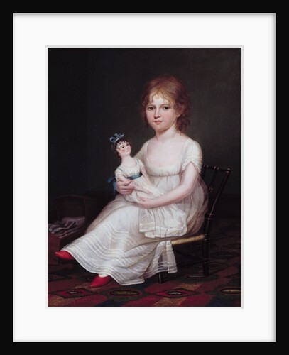 A Girl Holding a Doll, 1804 by James the Elder Peale