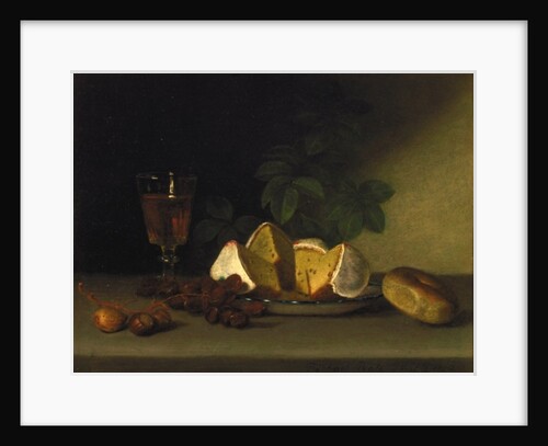 Still Life with Wine, Cake, and Nuts, 1819 by Raphaelle Peale