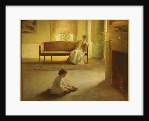 Interior with Mother and Child by Edmund Charles Tarbell