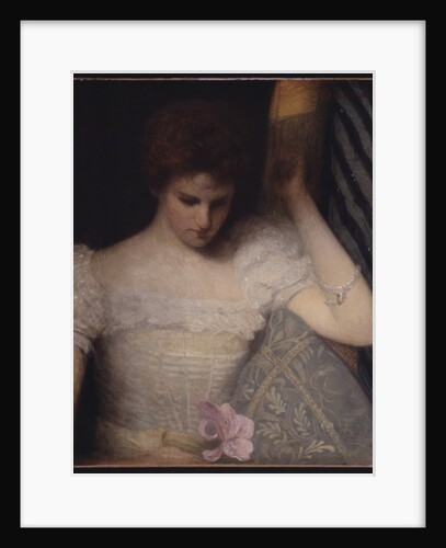 The Orchid, c.1891 (oil on canvas( by Julian Alden Weir