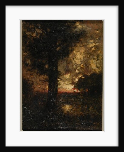 Landscape with figure, c.1890 by Alexander Helwig (attr. to) Wyant