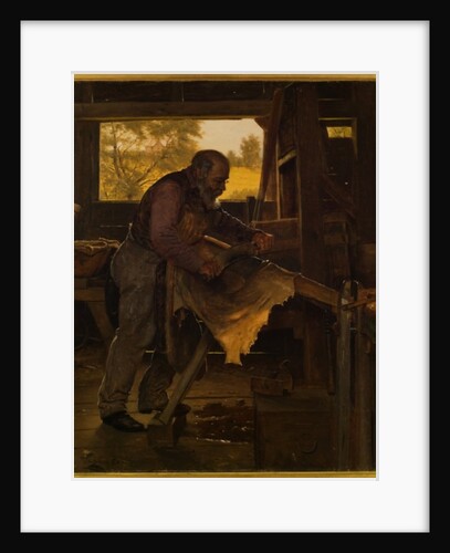 Preparing a Deer Hide, 1904 by John George Brown