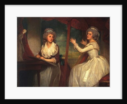Lady Caroline Spencer, later Viscountess Clifden, and her sister, Lady Elizabeth Spencer, 1786-92 by George Romney