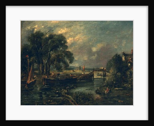 Barges on the Stour by John Constable
