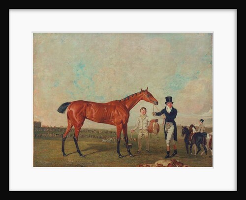 Shoveller Held by her Trainer Will Chifney, 1819 by Benjamin Marshall