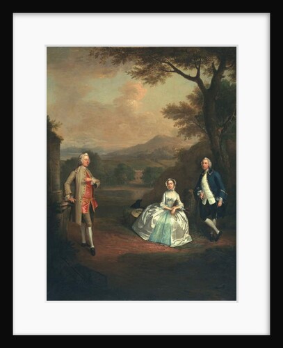Sir George Lyttelton, Bart., with Lt. Col. Richard Lyttelton, and Rachel, Duchess of Bridgewater, 1748 by Arthur Devis
