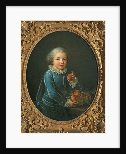 Boy with peaches, 1760 by Francois-Hubert Drouais