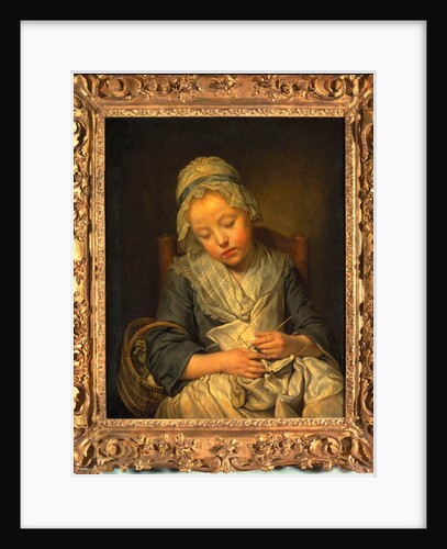 Young Knitter Asleep, c.1759 by Jean Baptiste Greuze