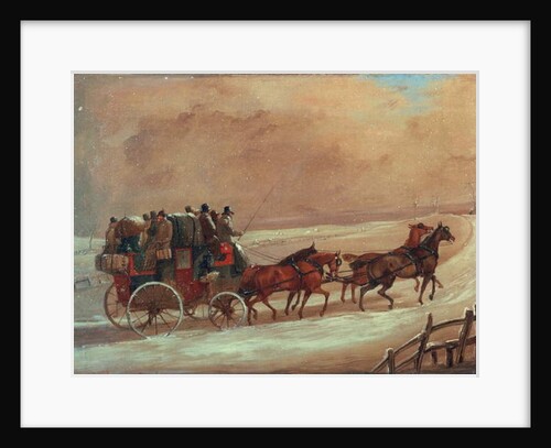 Manchester - London Coach in Winter, c.early 19th century by Henry Thomas Alken