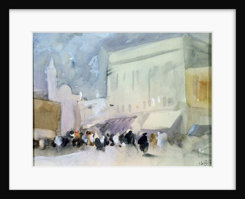 A market scene in Karachi by Hercules Brabazon Brabazon