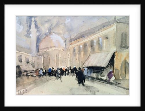 A market scene in North Africa, possibly Cairo by Hercules Brabazon (attr. to) Brabazon