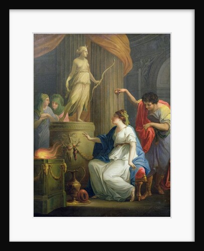 Accontius and Cydippe before the altar of Diana by Angelica Kauffman
