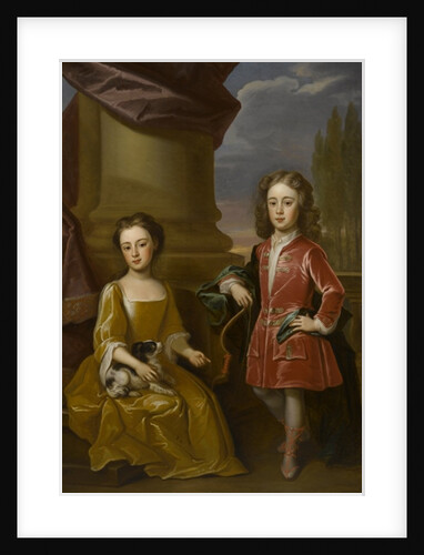 Double portrait of Dudley North and his sister, Anne, 1714 by Robert Byng or Bing