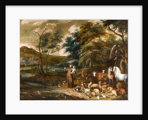 Saint Francis with the Animals by Willem van I and Hondt Lambert de I Herp