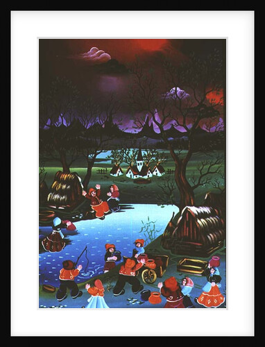 Fetching water by Herbert Hofer