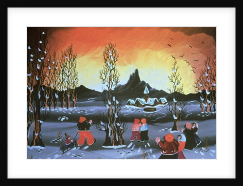 Winter Valley by Herbert Hofer
