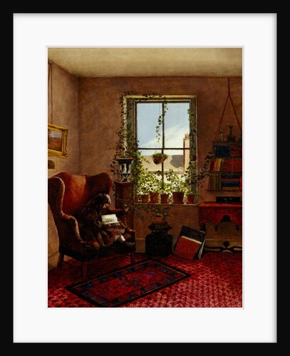 Laura Brown in a Wing Chair, 1867 by Fidelia Bridges