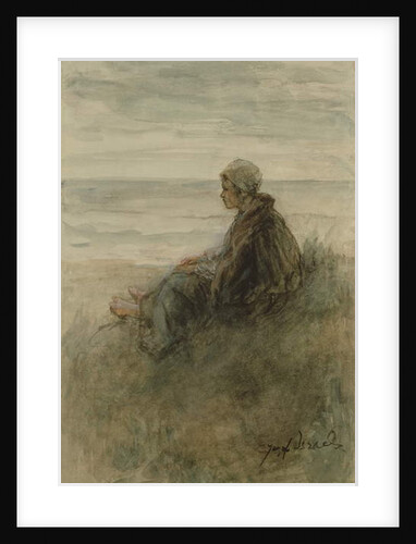 Girl on the dunes by Jozef Israels