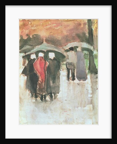 In the Rain, 1882 by Vincent van Gogh