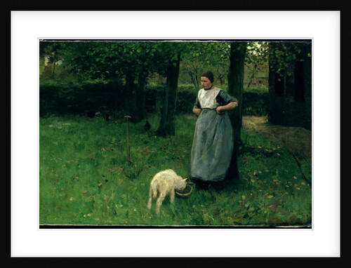 Larener Woman with a Goat, c.1885 by Anton Mauve