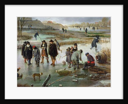 Ice Skating outside the City Walls by Aert van der Neer