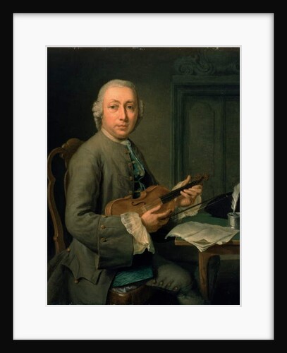 Man with a violin by Hendrik Pothoven