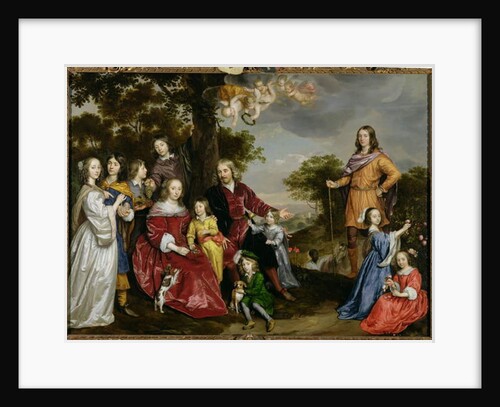 Portrait of W. van der Kerckhoven and his family, 1652 by Jan Mytens or Mijtens