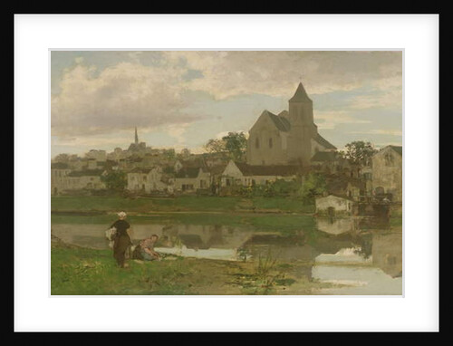 View of Montigny-sur-Loing by Jacob Henricus or Hendricus Maris