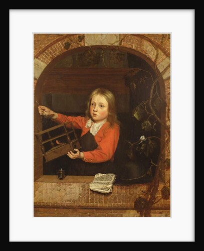 Young Boy with a Birdcage by Jan Adriansz van Staveren
