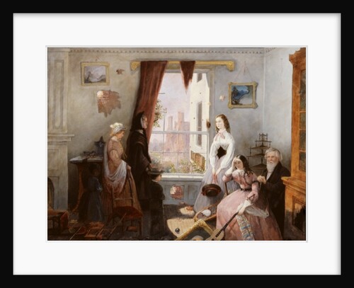 Fredericksburg family in a war torn house by American School