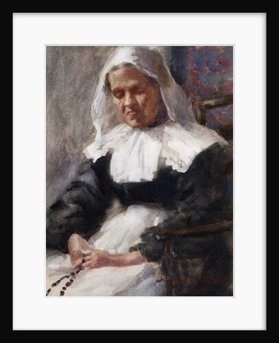 Nun Saying her Rosary, 1910 by Helen M. Stiebel