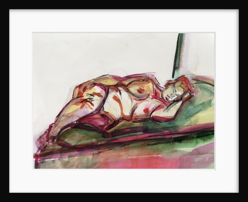 Fat Sleeping Nude, 2015 by Julie Held