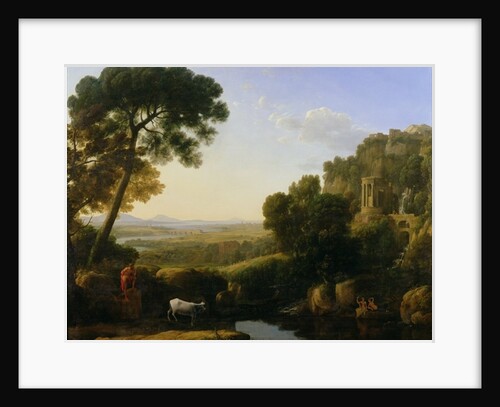 A Sunset or Landscape with Argus Guarding Io by Claude Lorrain (1600-82)