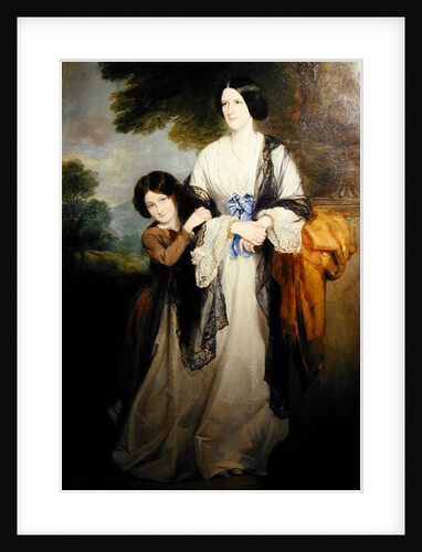 Juliana, Countess of Leicester with her eldest child Lady Julia Coke by Francis Grant