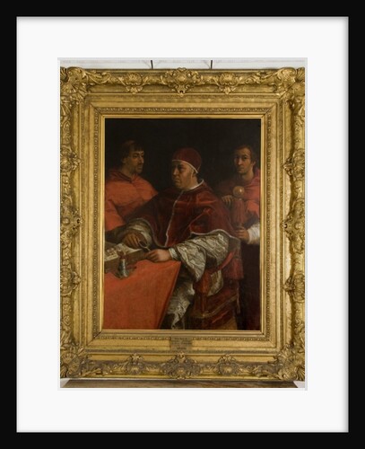 Pope Leo X with Two Cardinals, after Raphael by Giorgio Vasari