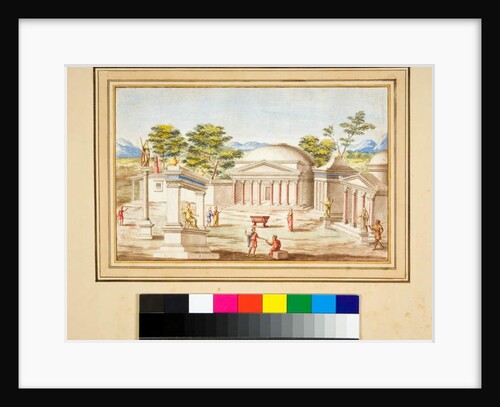 Landscape with the Pantheon by Pietro Santi Bartoli