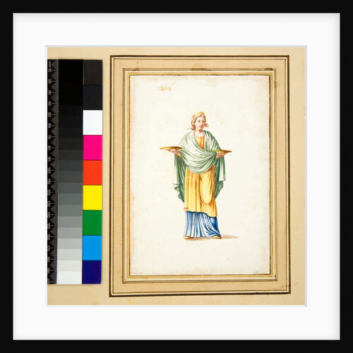Female figure on pedestal by Pietro Santi Bartoli