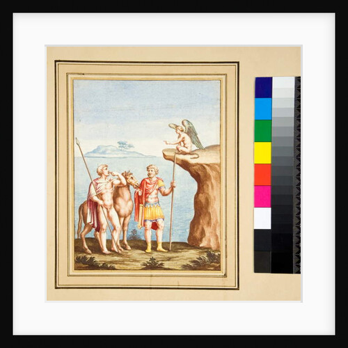 Two figures and a Sphynx by Pietro Santi Bartoli