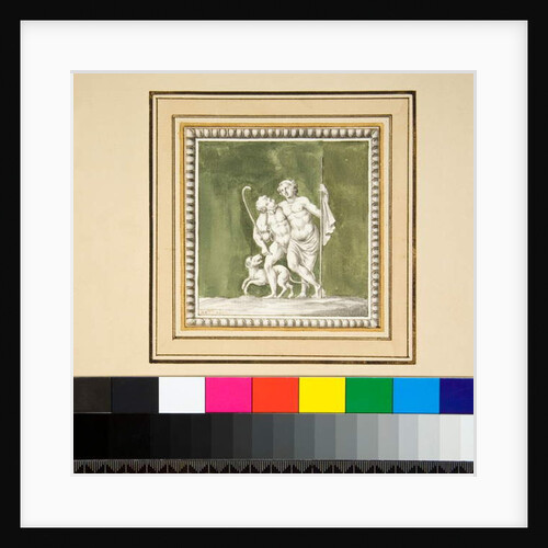 Three silver panels from the front of a wooden chest by Pietro Santi Bartoli