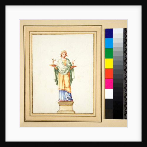 Female figure on pedestal by Pietro Santi Bartoli