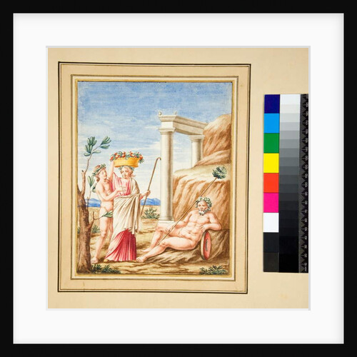 Man reclining, lady and youth by Pietro Santi Bartoli