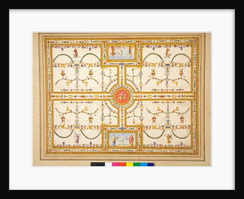 An unidentified ceiling painting by Pietro Santi Bartoli