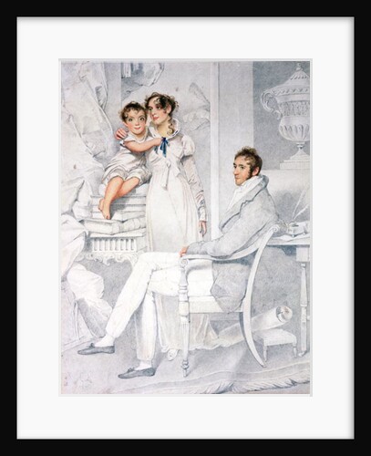 Mr and Mrs Richmond Thackeray and their son, William Makepeace Thackeray 1814 by George Chinnery