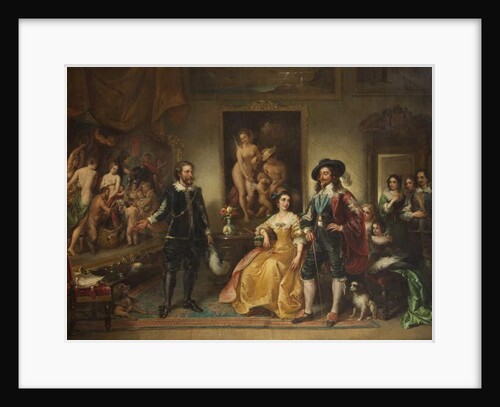 Rubens Presenting His Picture 'Peace and War' to Charles I, 1858–71 by Ambrosini Jerôme