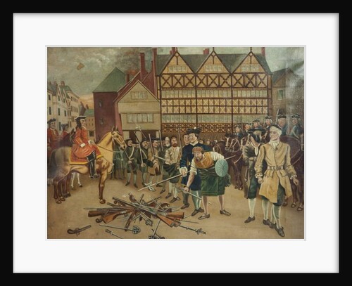 Jacobite Troops Surrendering their Arms to General Wills in Preston Market Place in 1715 by Richard Holmes